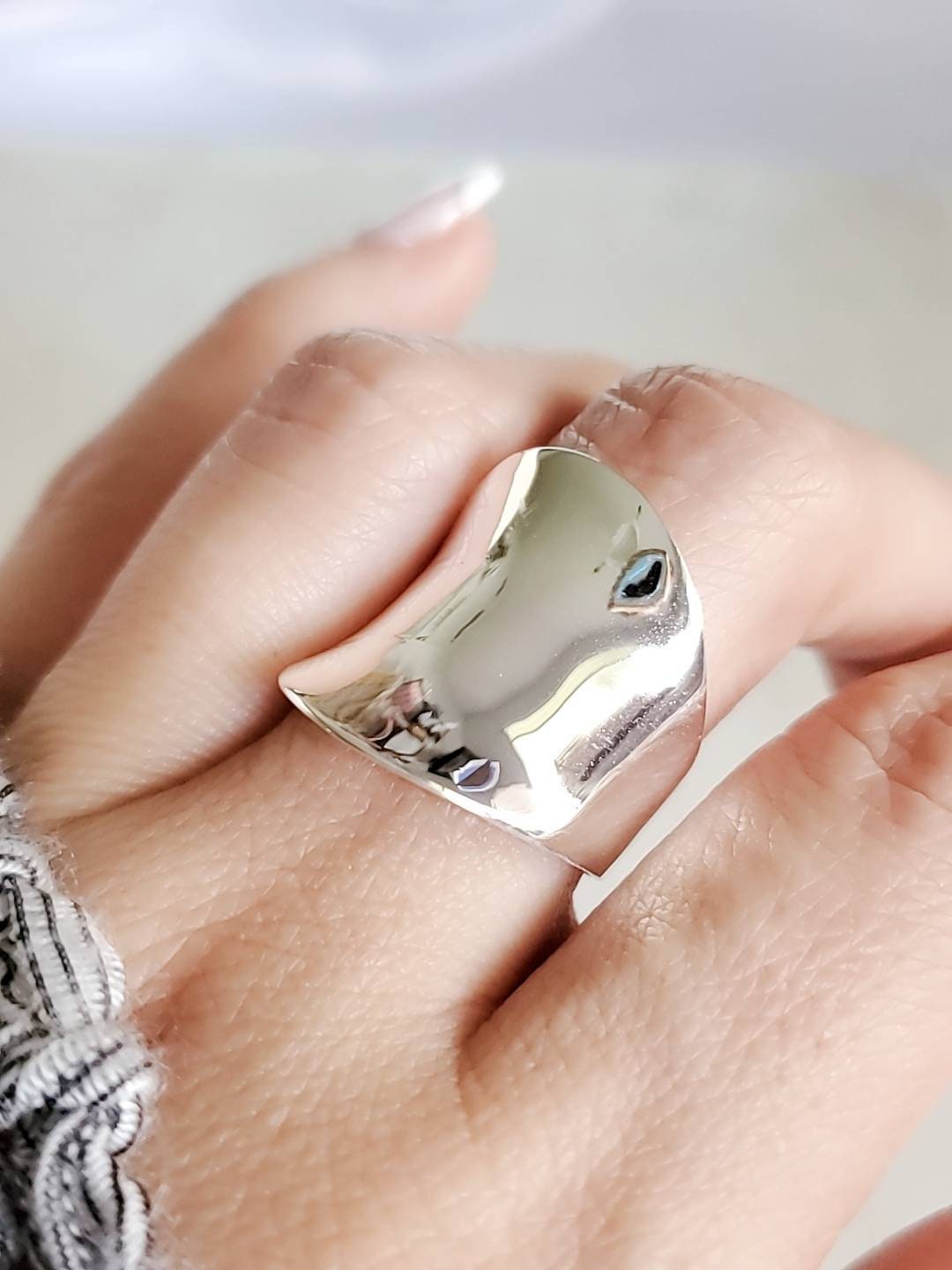 Concave Ring Sterling Silver Ring