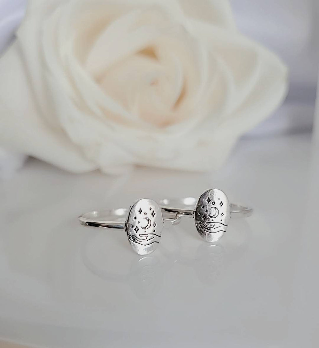 Celestial Hand Sterling Silver Ring