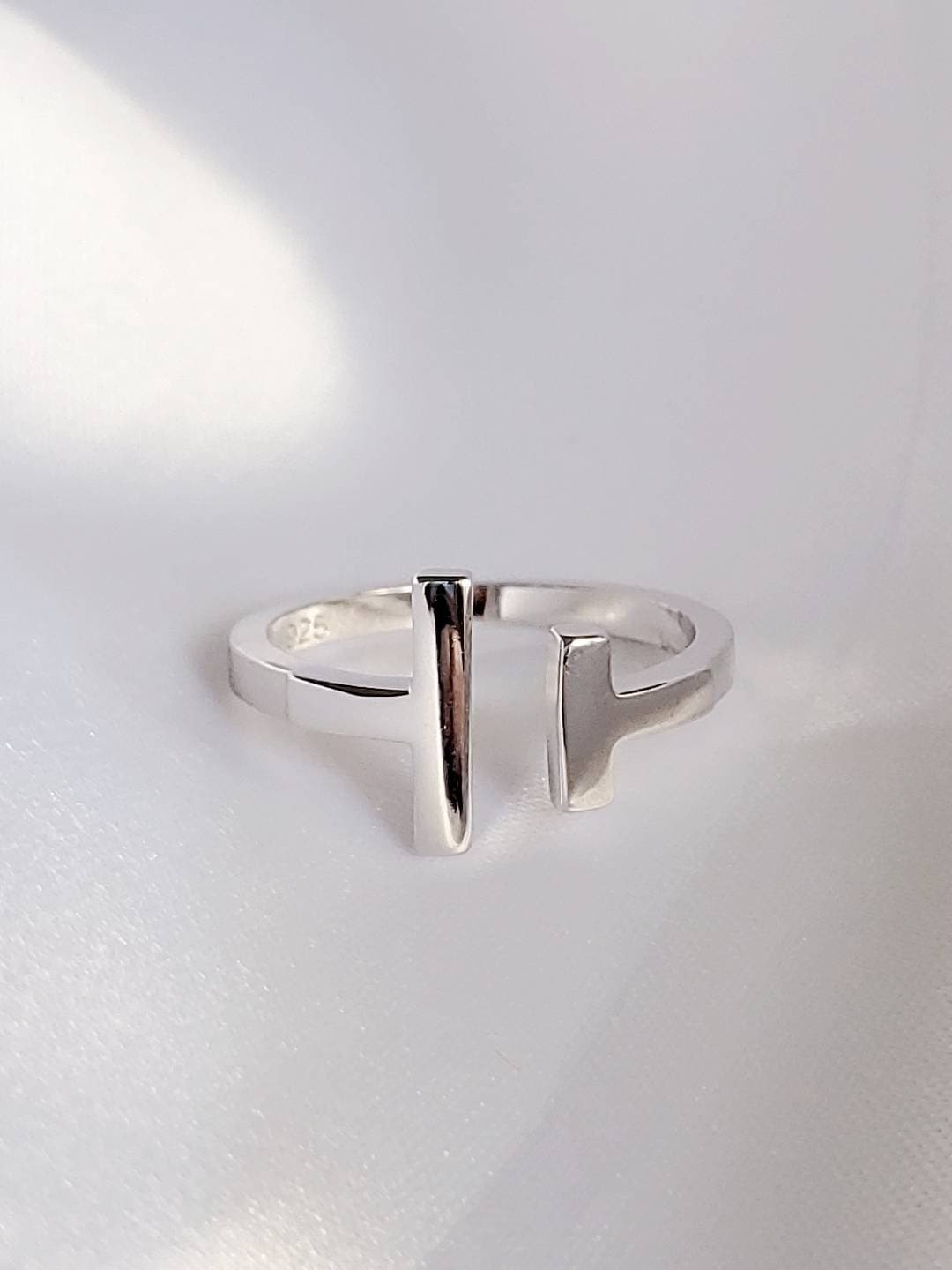 Double Bar Sterling Silver Ring