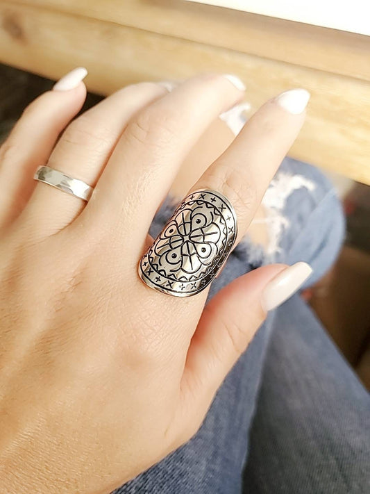 Shield Bohemian Large Ring