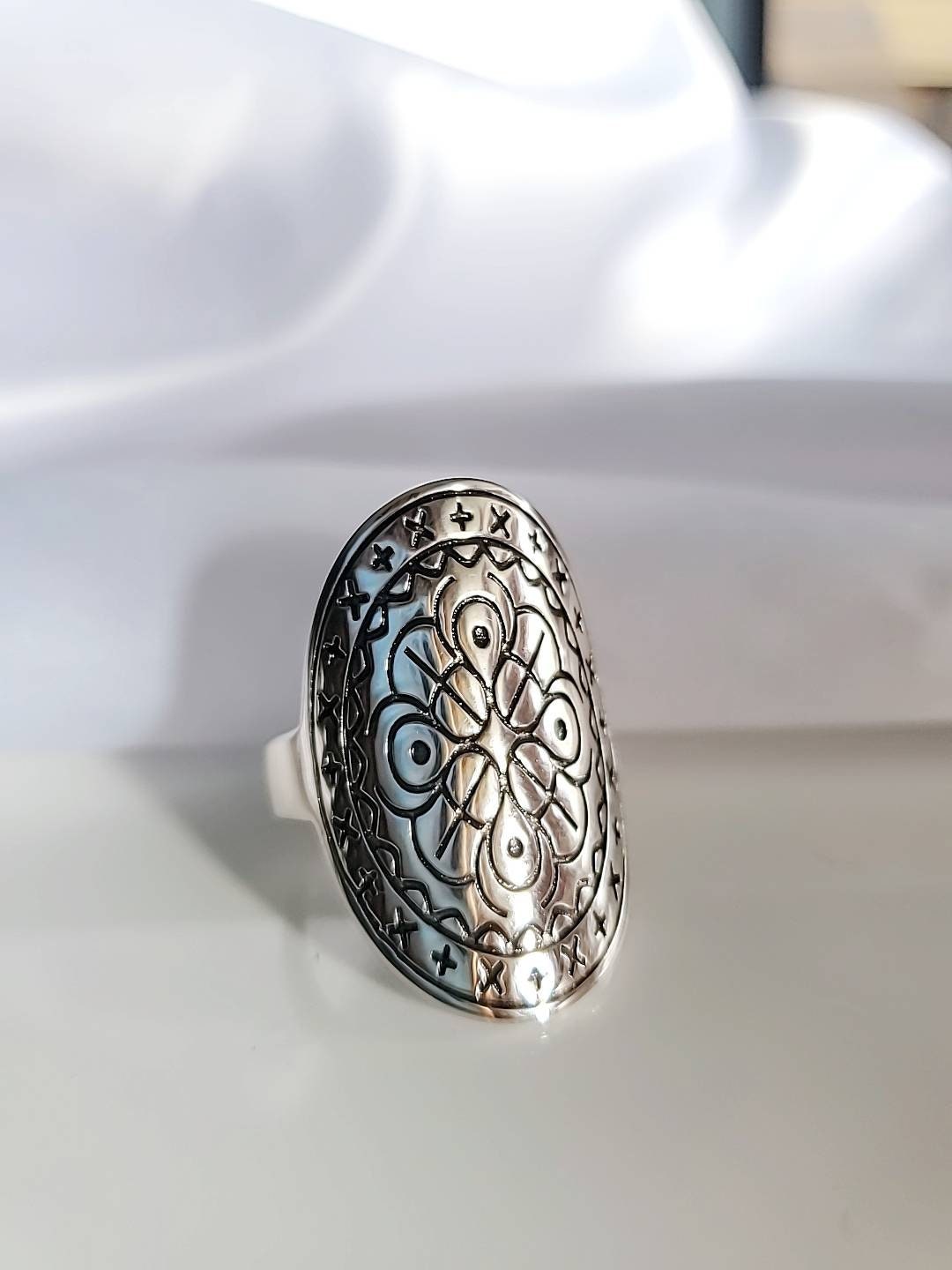 Shield Bohemian Large Ring