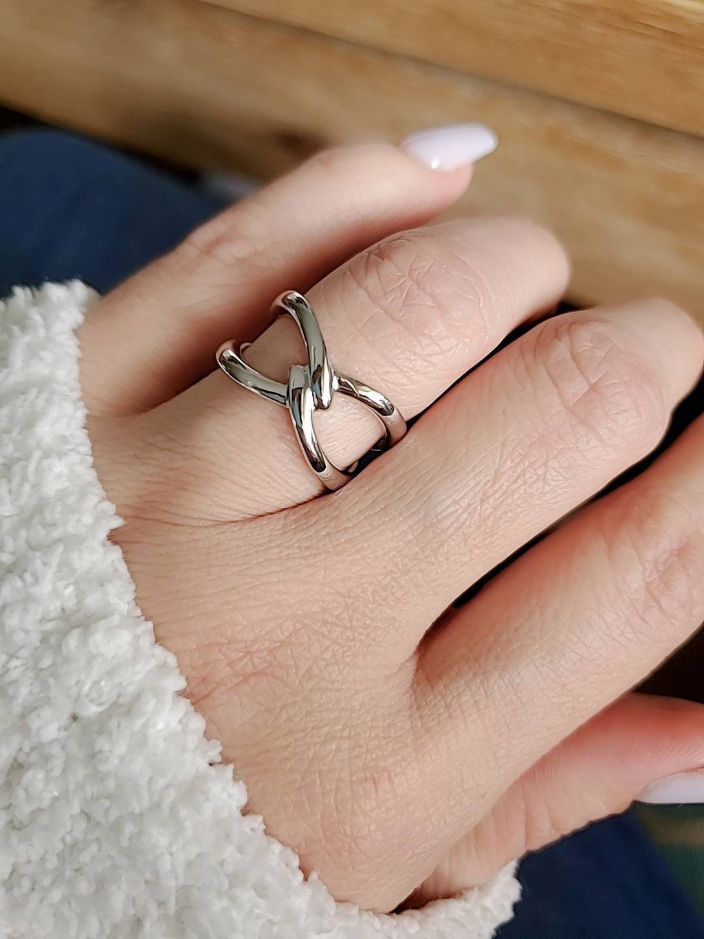 Statement Ring – 925 Sterling Silver with High Polish Finish
