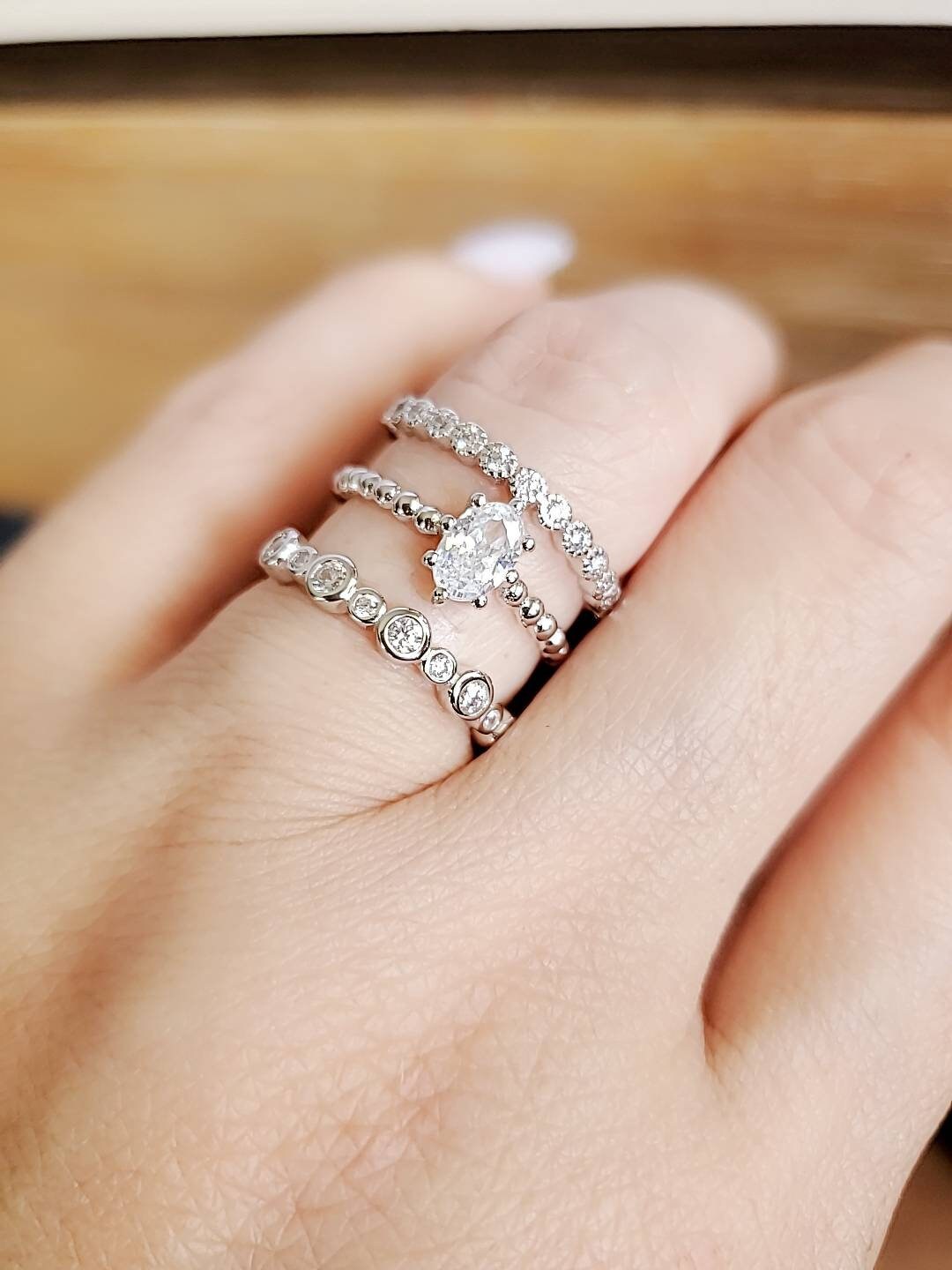 Women's Statement Ring – 925 Sterling Silver
