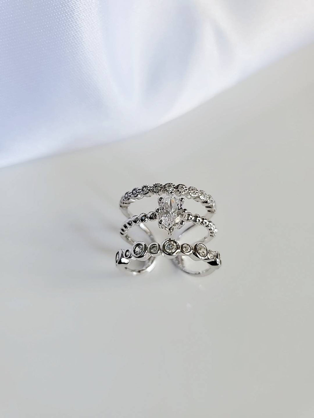 Women's Statement Ring – 925 Sterling Silver