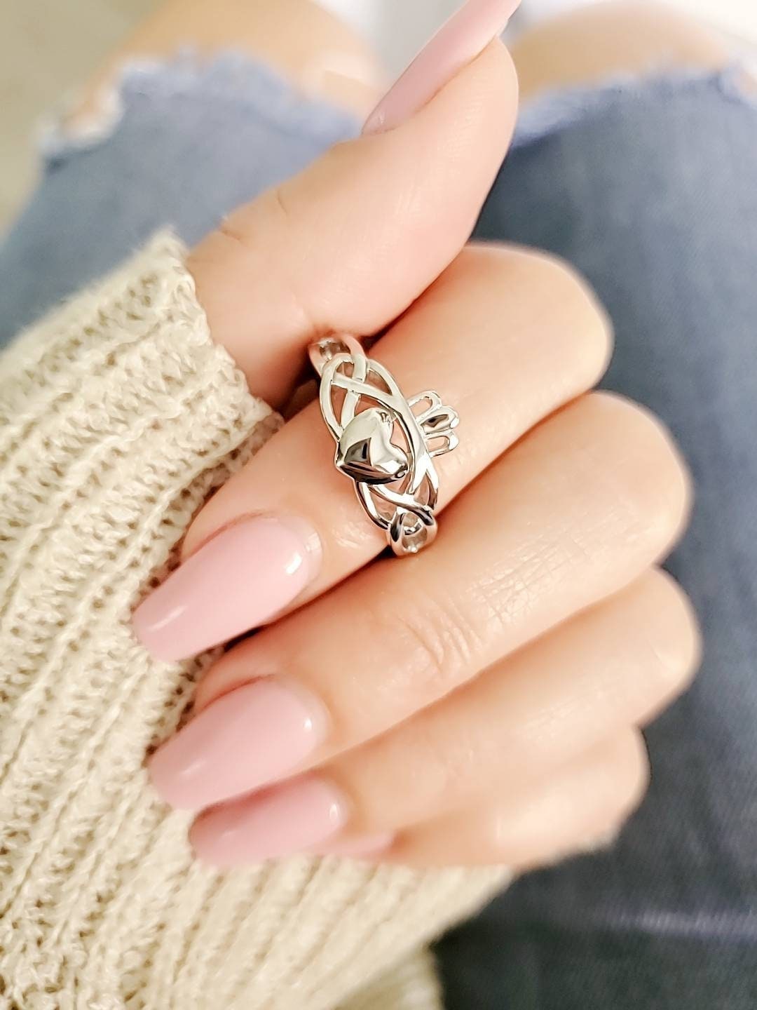 Claddagh Ring – 925 Sterling Silver