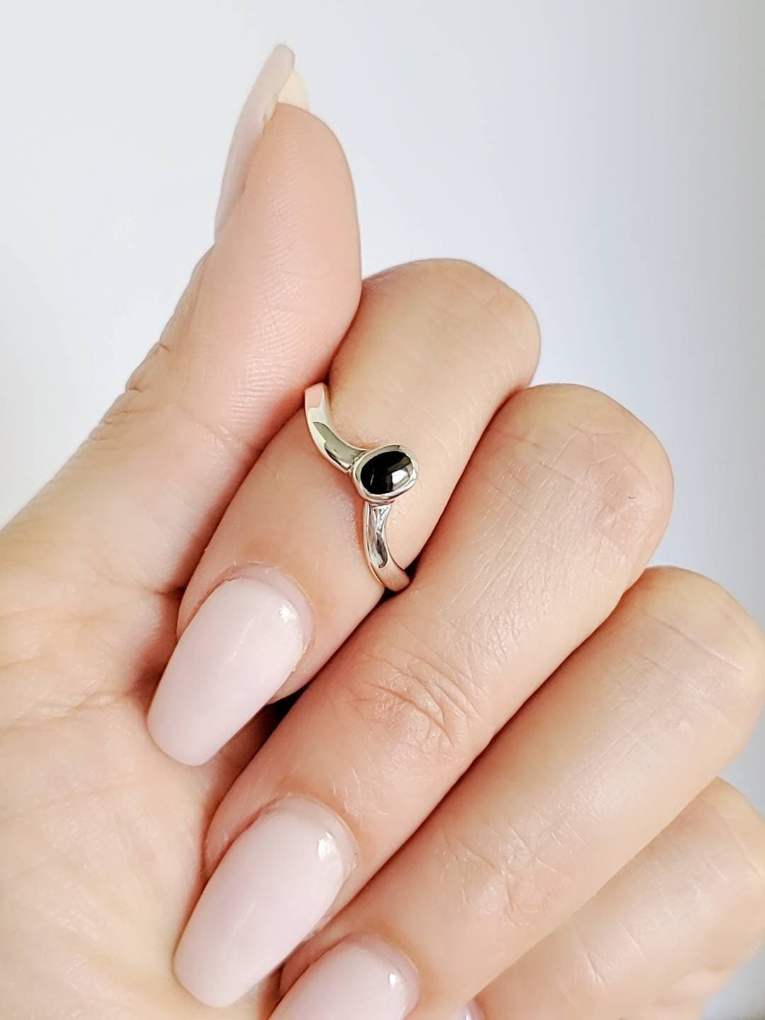 Black Onyx Stone Ring