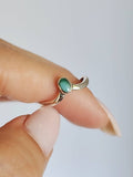 Minimalist Oval Stone Turquoise Ring