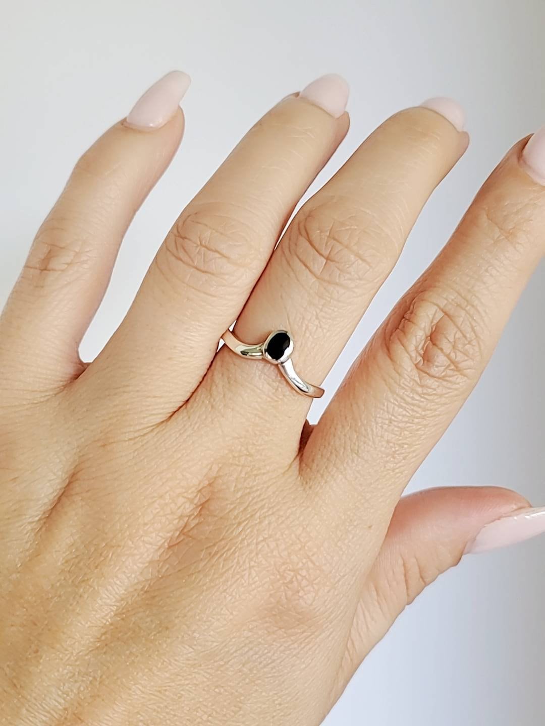 Black Onyx Stone Ring