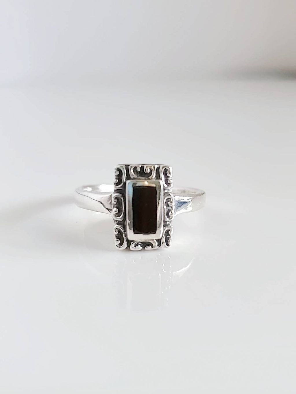 Onyx Ring – 925 Sterling Silver