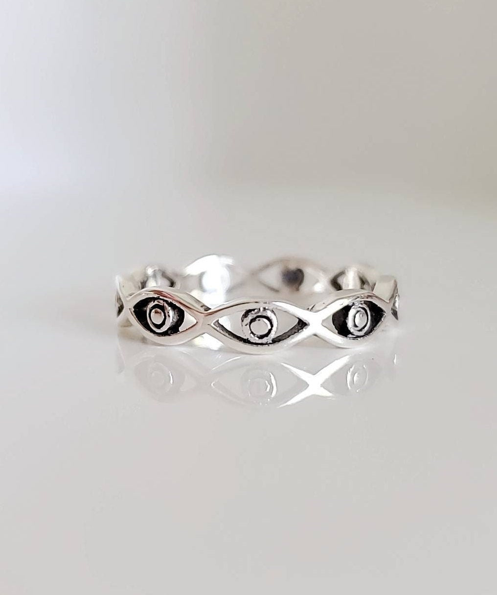 Thumb Evil Eye Ring