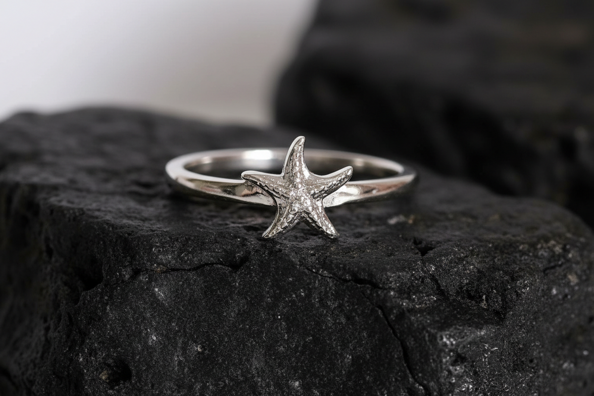 Starfish Ring – 925 Sterling Silver