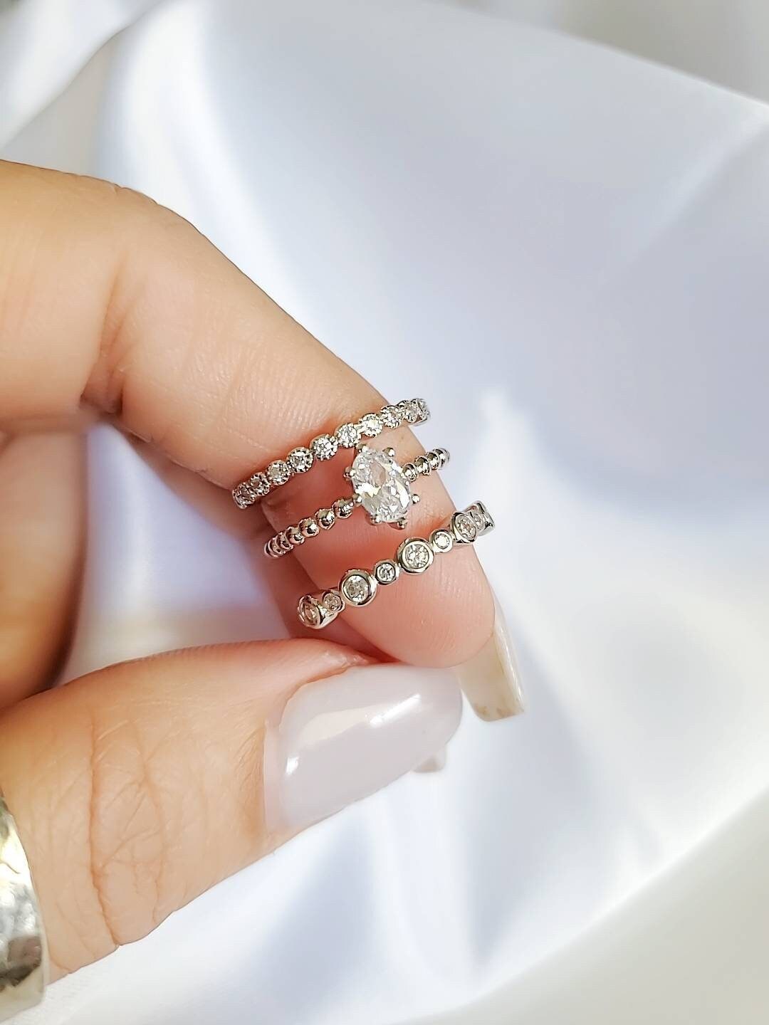 Women's Statement Ring – 925 Sterling Silver