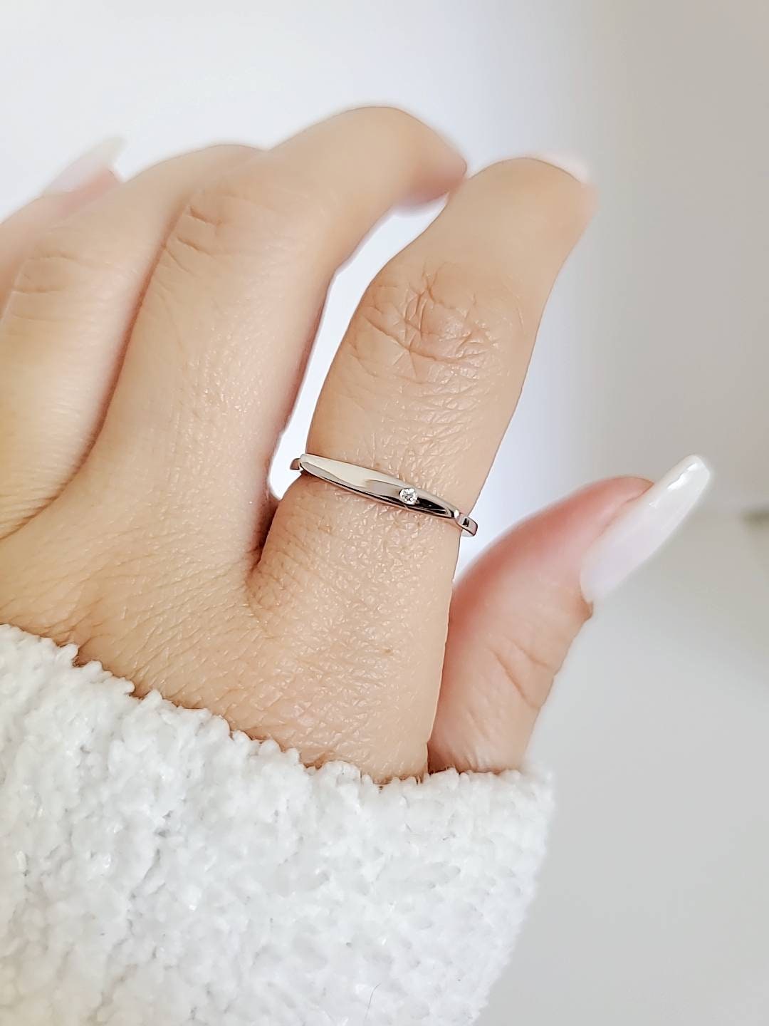 Sterling Silver Bar Ring