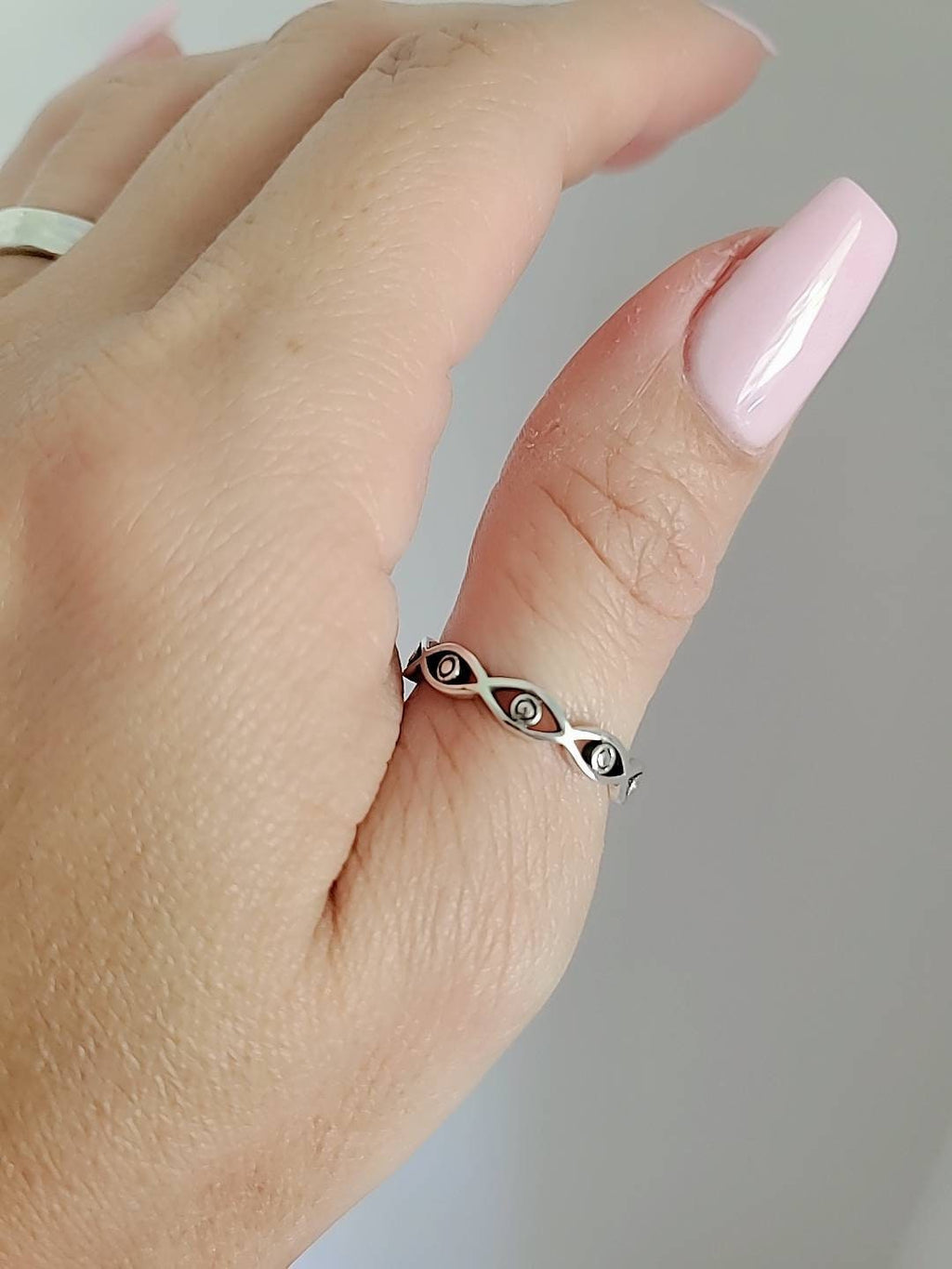 Thumb Evil Eye Ring