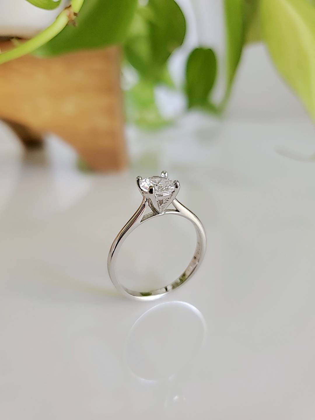 Round Cut Engagement Solitaire Ring 1.25 Ct