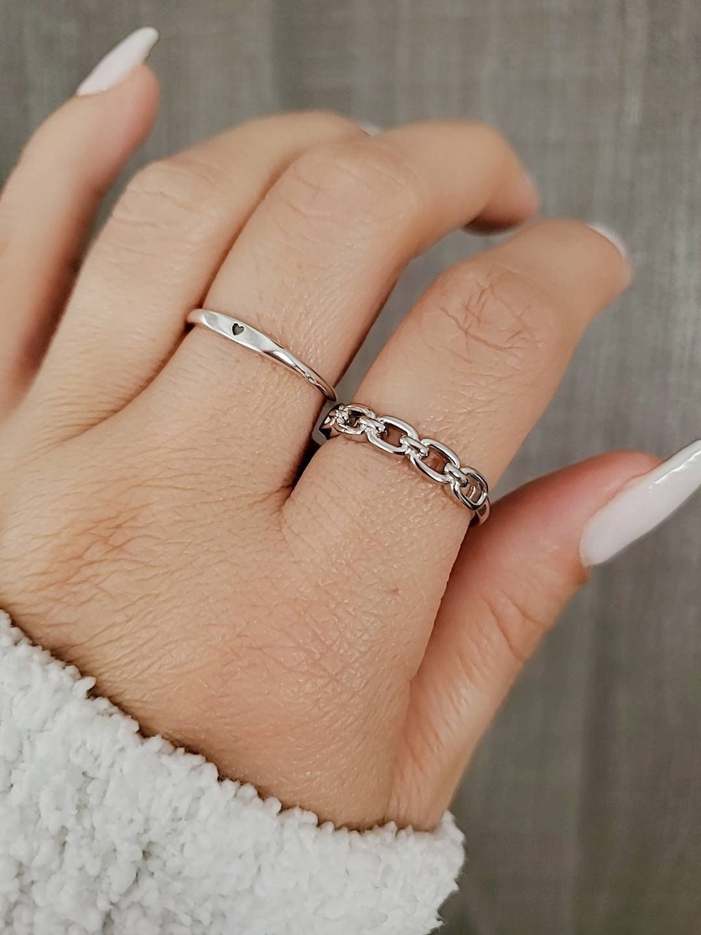 Sterling Silver Chain Simple Chain Band