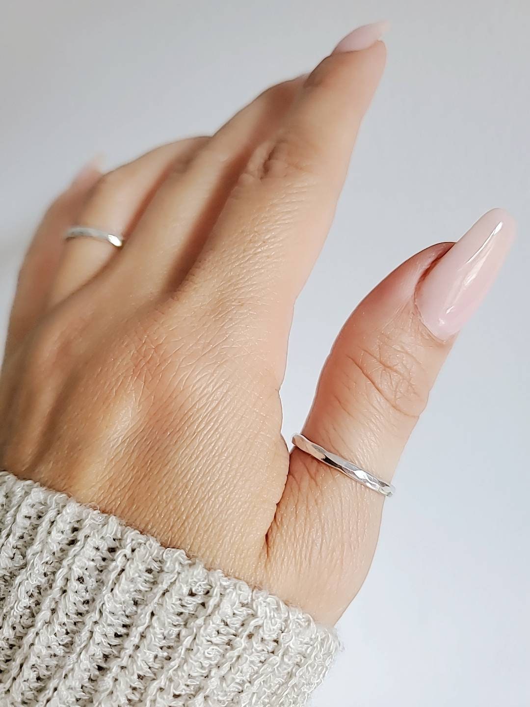 Hammered Ring – 925 Sterling Silver with Finish