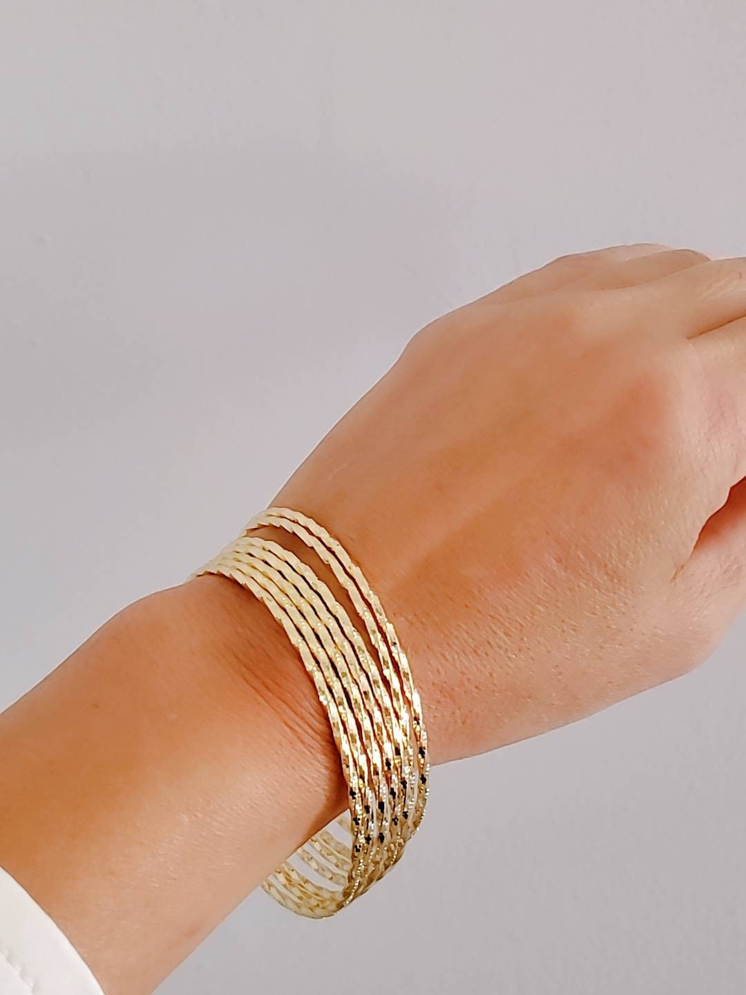 Gold Filled Bangle Stacking Bangles