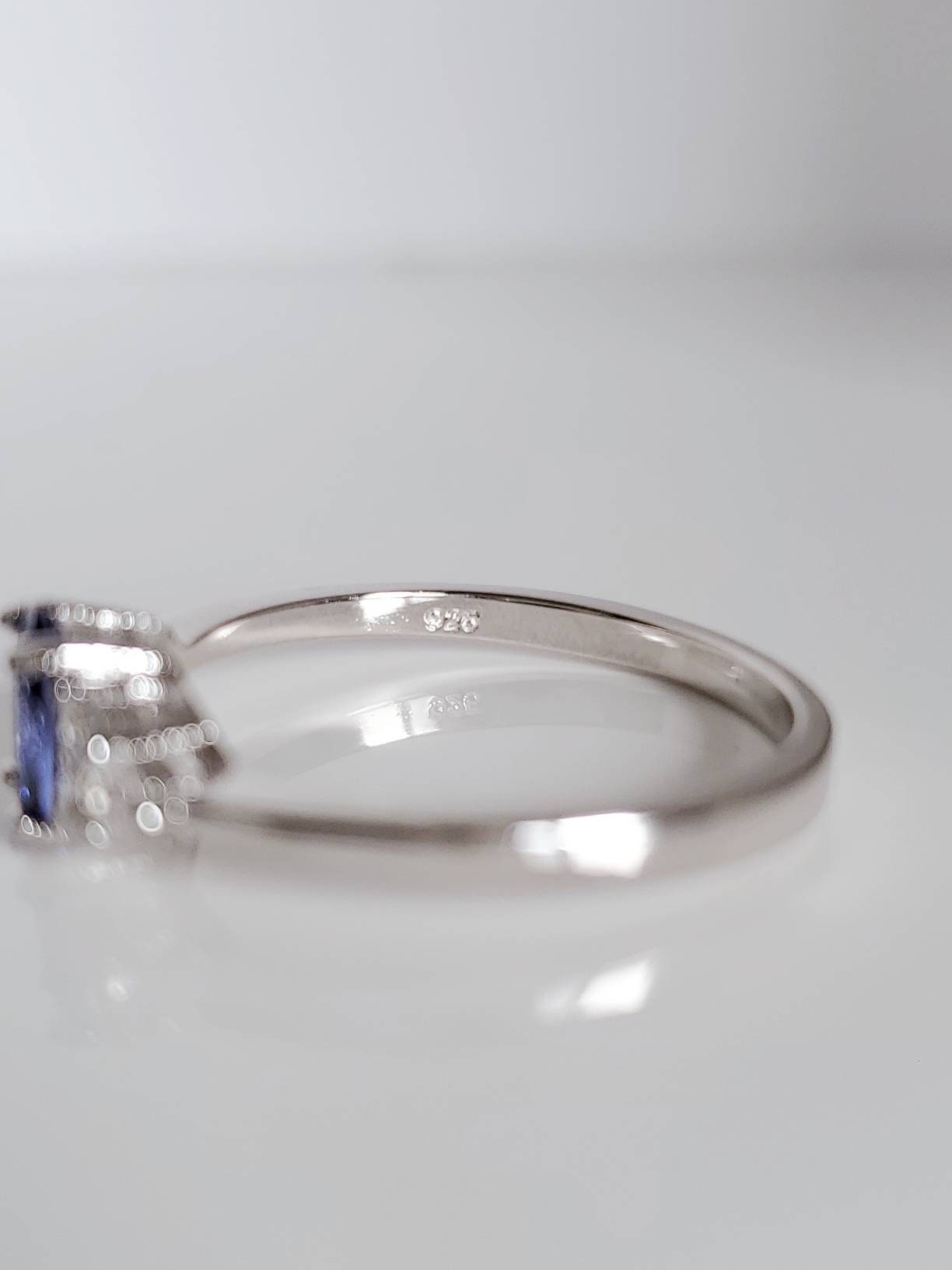 Sterling Silver Precious Tanzanite Ring, Oval Cut Ring, Promise Ring, Anniversary, Engagement Ring, Non tarnish Silver, 925 stamped