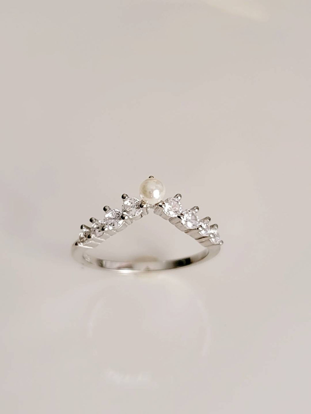 Natural Fresh Water Pearl Statement Ring – 925 Sterling Silver