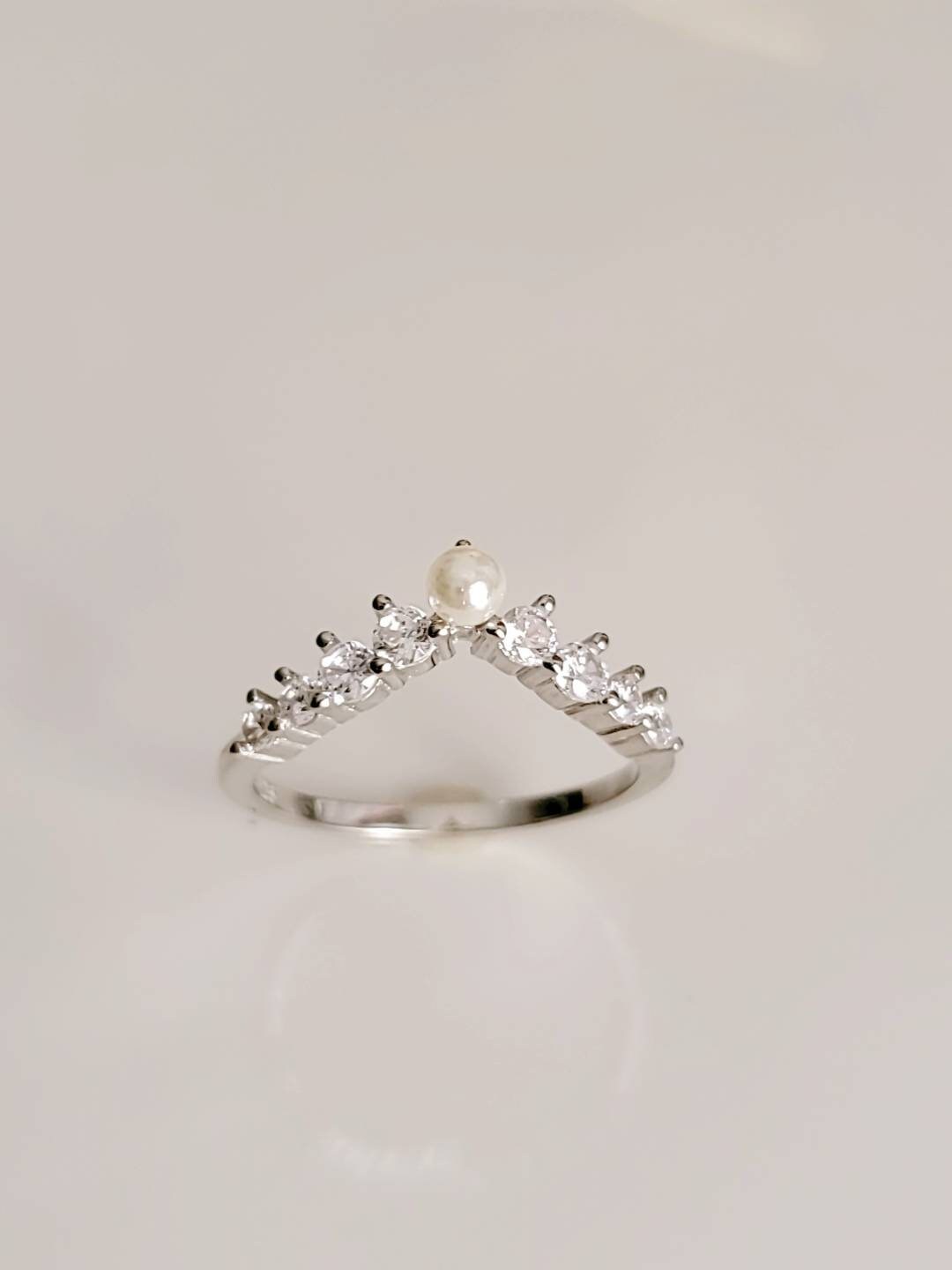 Natural Fresh Water Pearl Statement Ring – 925 Sterling Silver