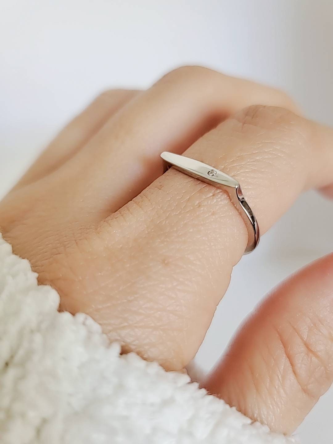 Sterling Silver Bar Ring