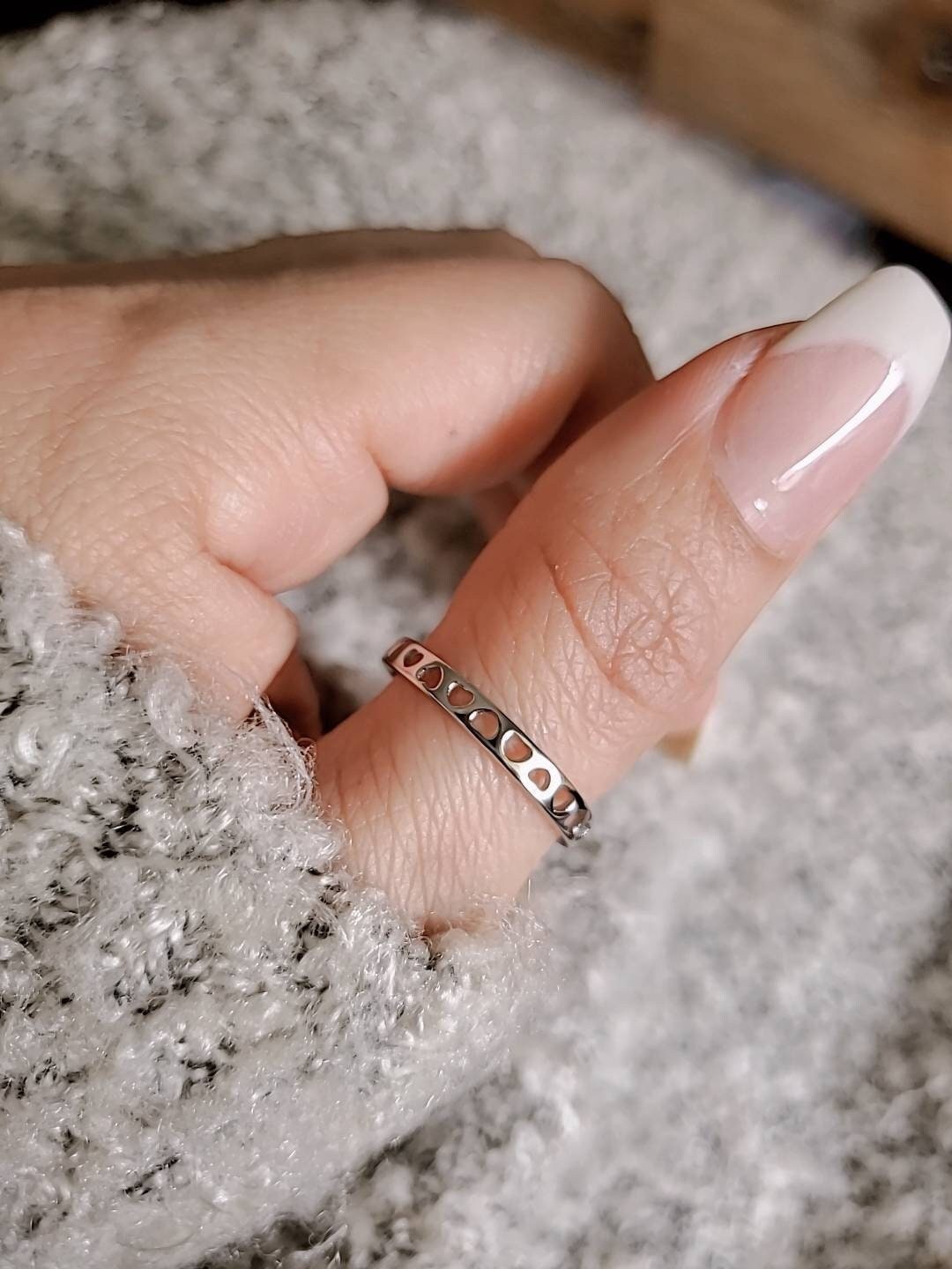 Heart Women's Wedding Ring – 925 Sterling Silver