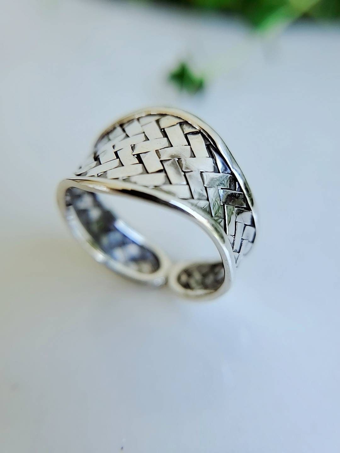Adjustable Braided Ring