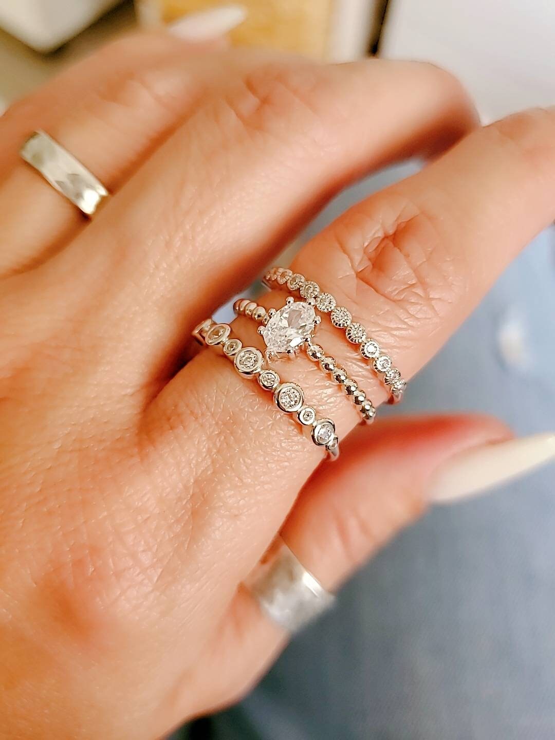 Women's Statement Ring – 925 Sterling Silver