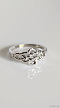Sterling Silver Double Trinity Knot Celtic Ring