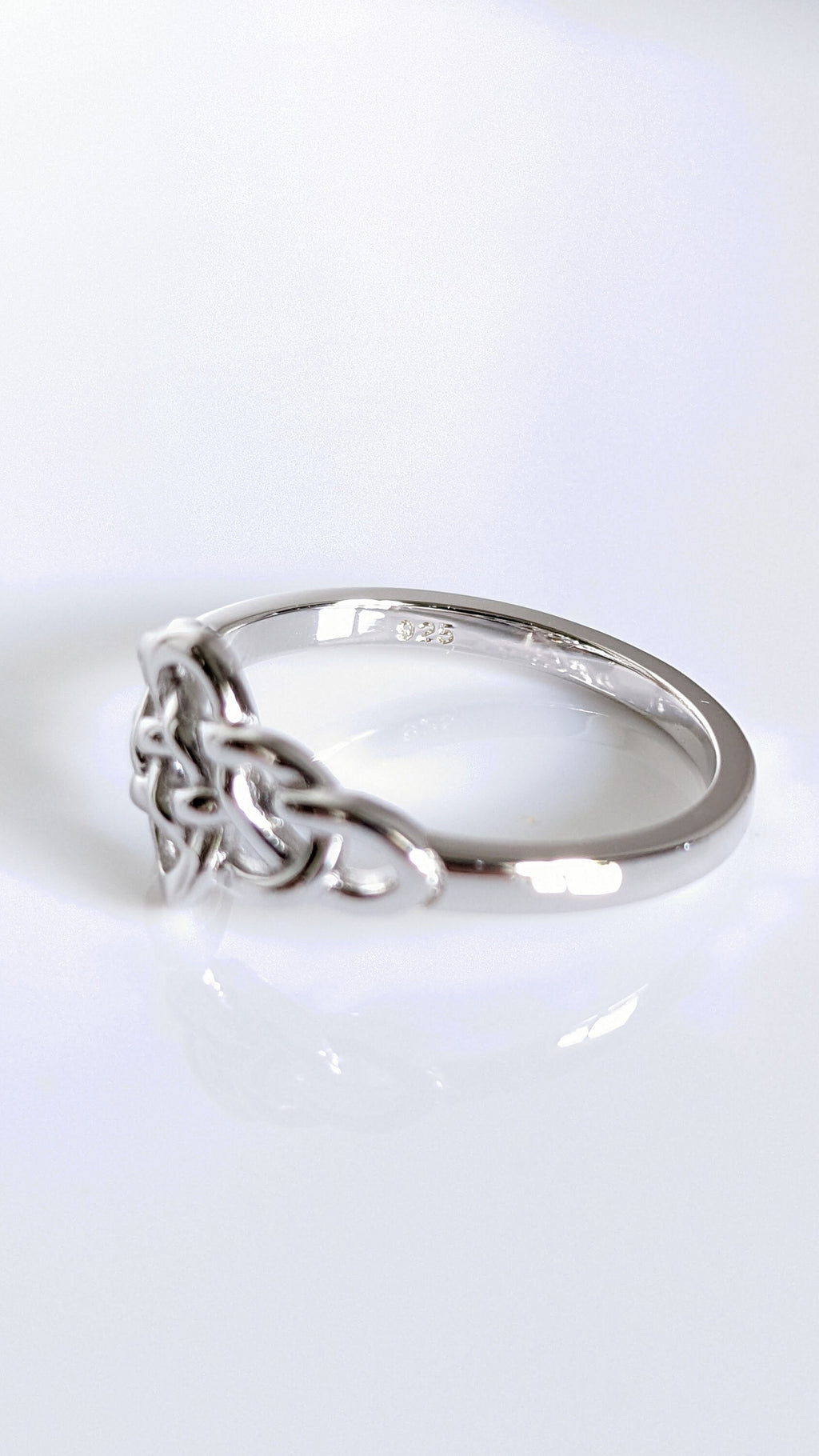 Sterling Silver Double Trinity Knot Celtic Ring