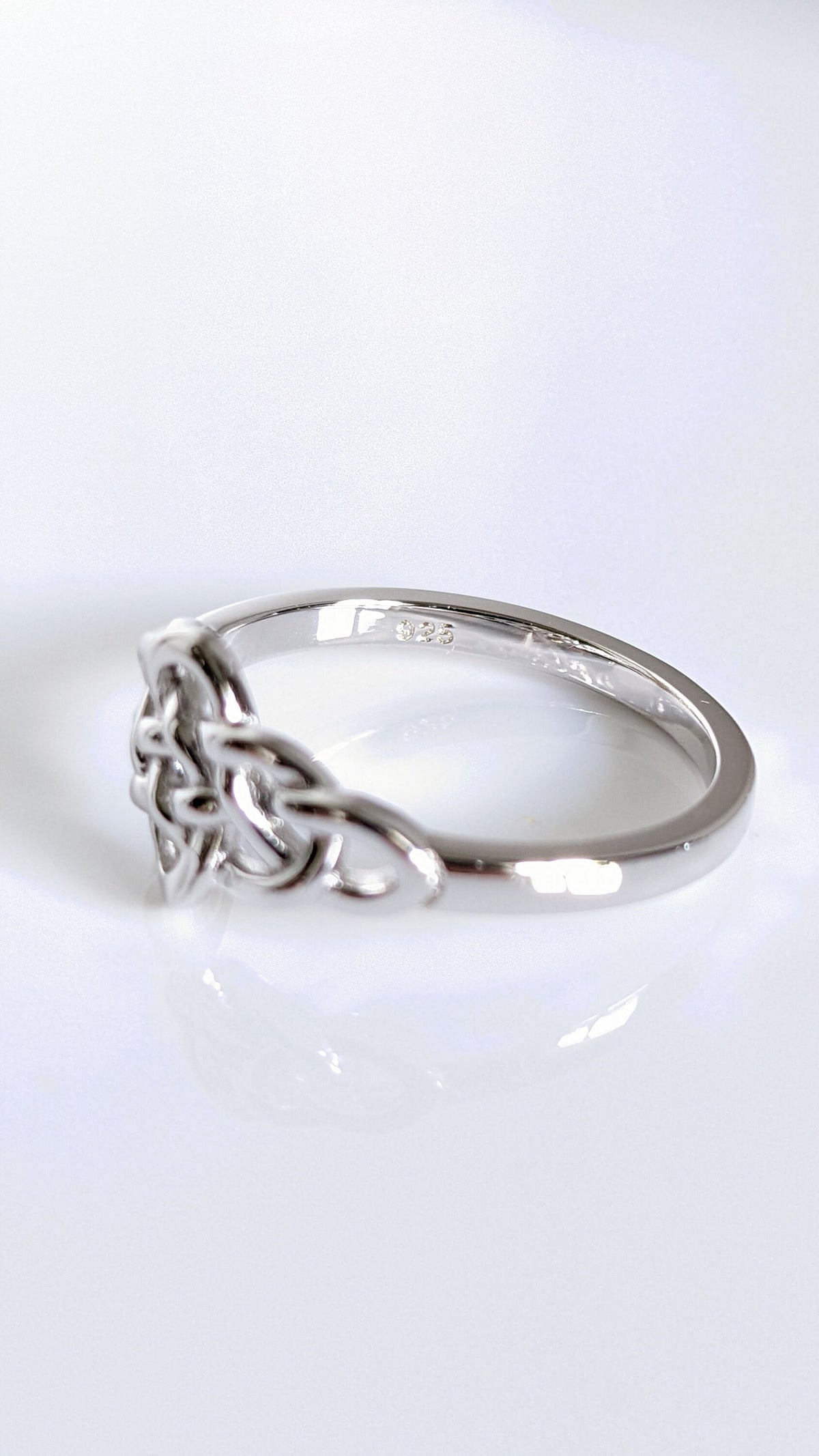 Sterling Silver Double Trinity Knot Celtic Ring