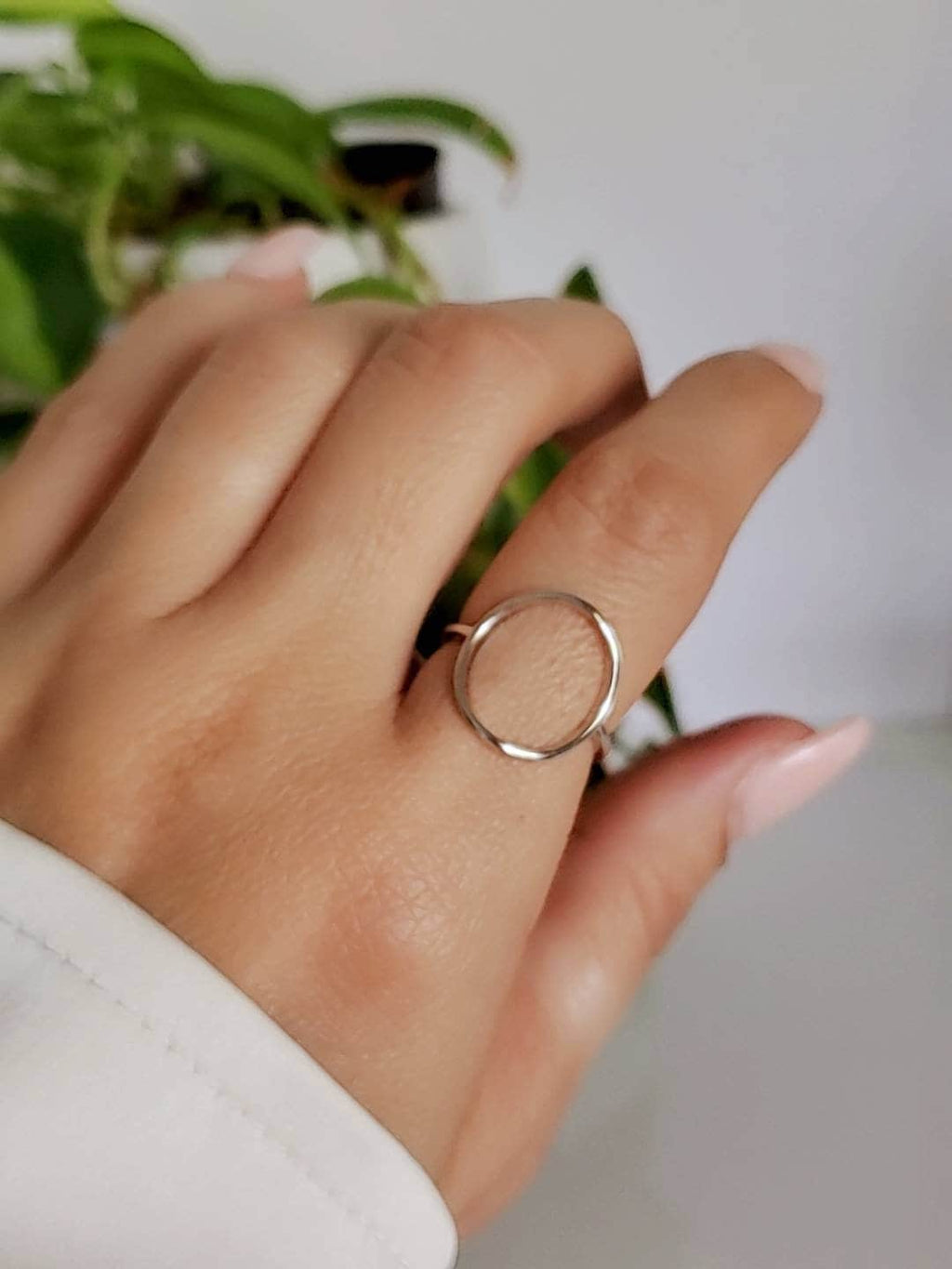Circle Halo Ring
