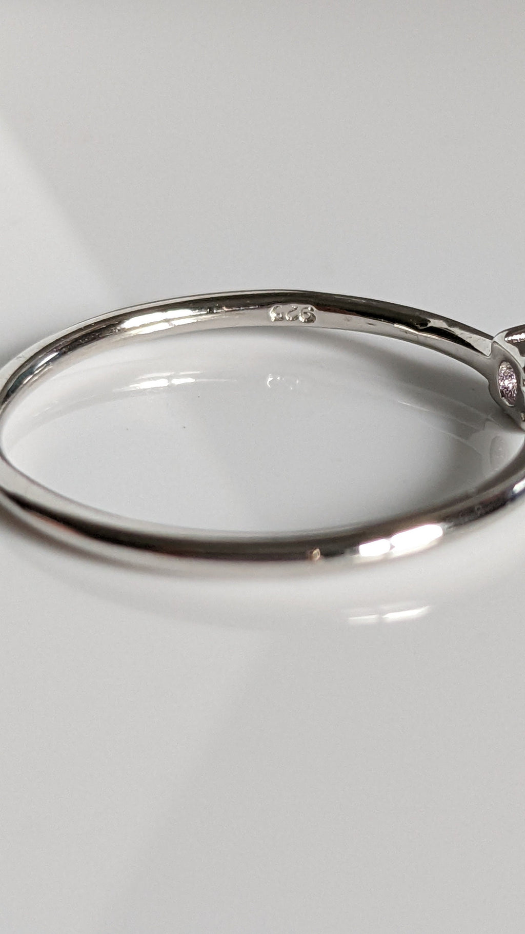 Dainty Genuine Amethyst Ring – 925 Sterling Silver