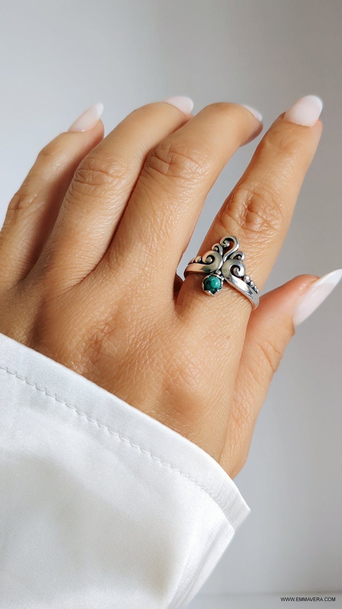 Turquoise Women's Ring – Sterling Silver
