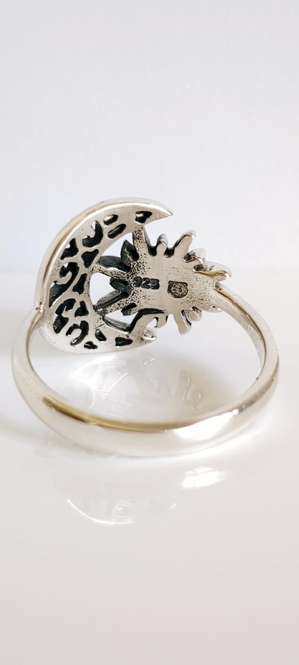 Sun Moon Ring – Sterling Silver