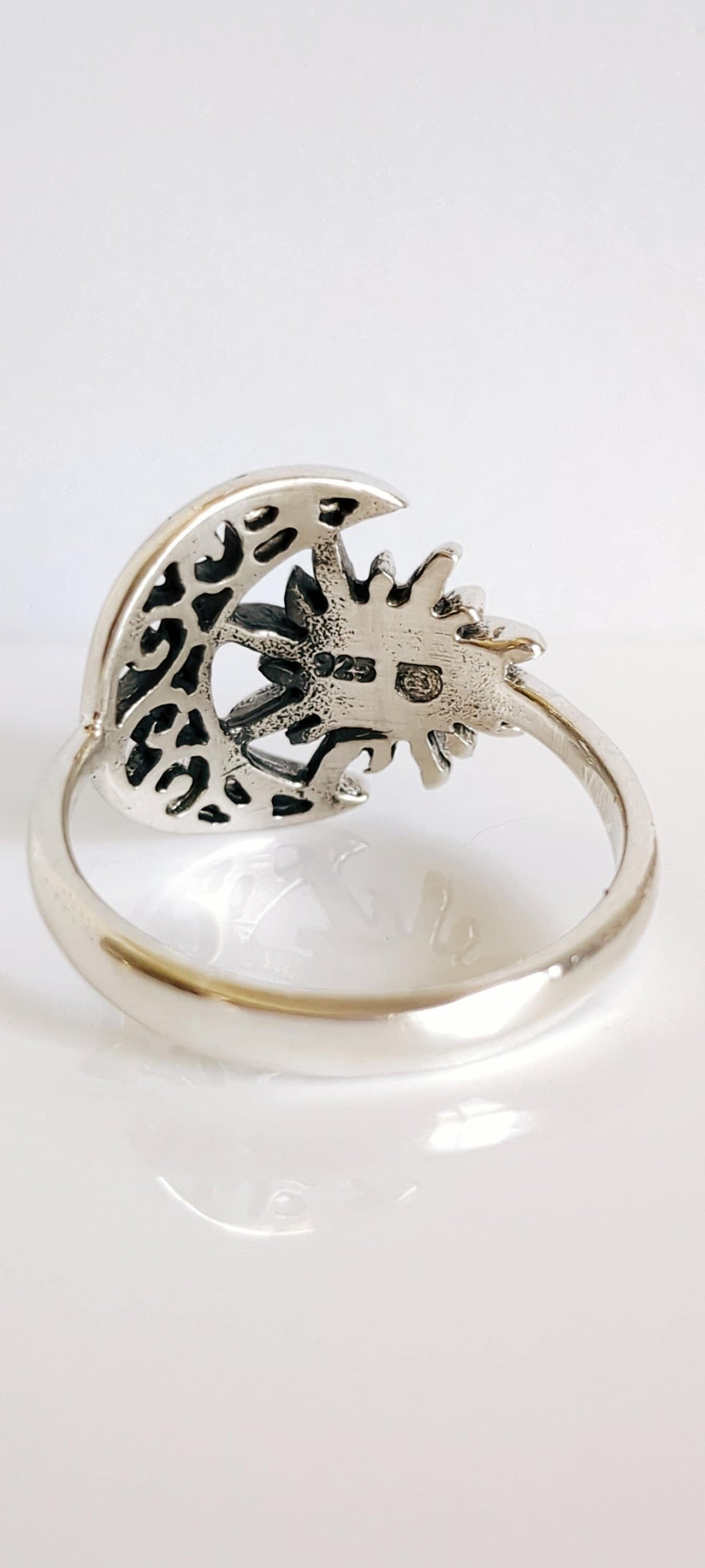 Sun Moon Ring – Sterling Silver