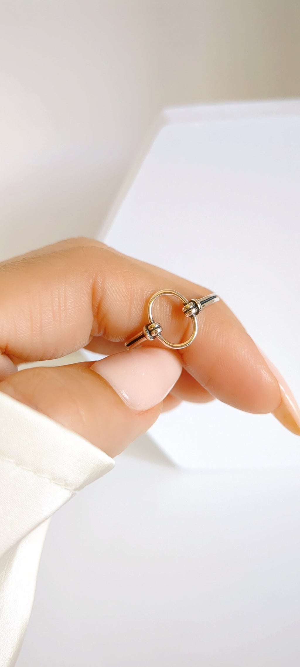 Open Circle Ring – 925 Sterling Silver with 11.1mm Band Width