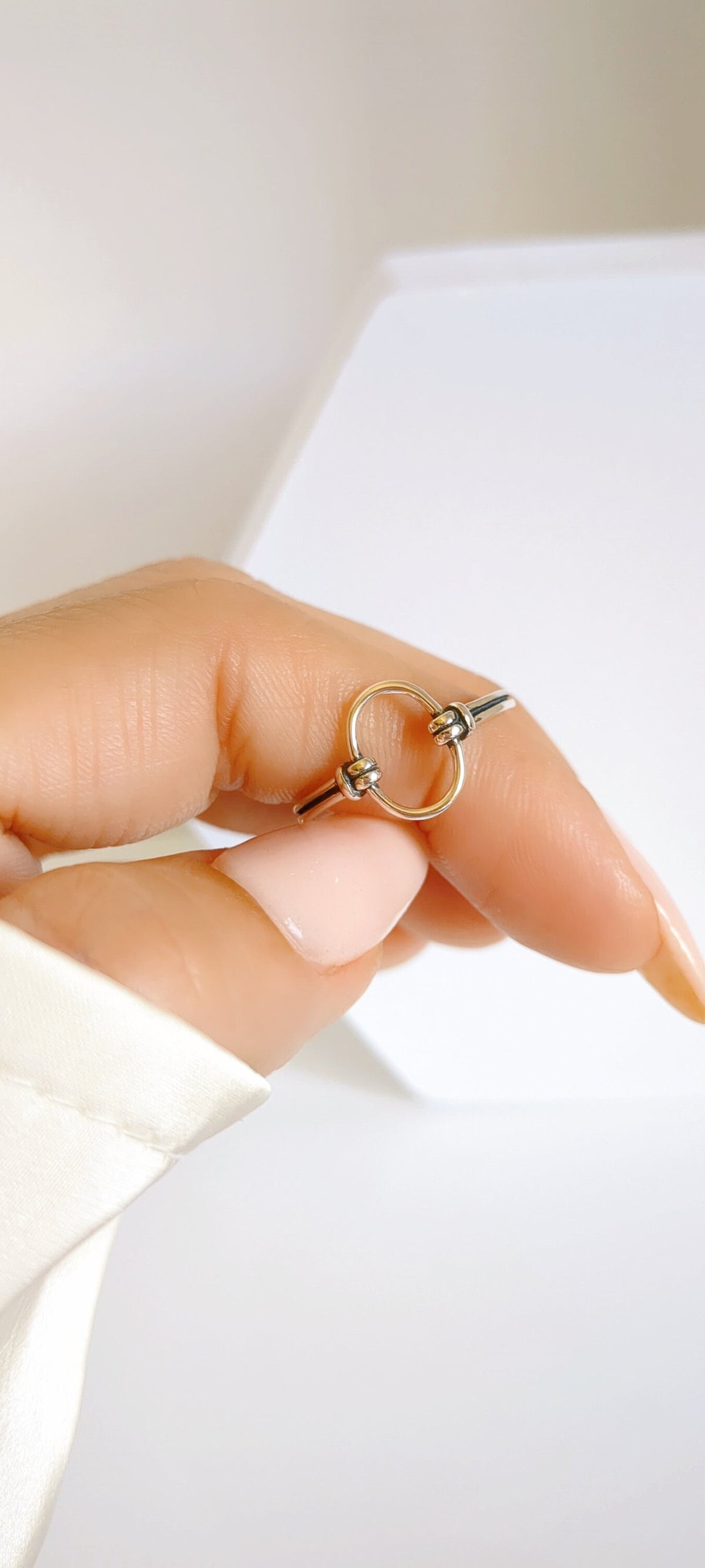 Open Circle Ring – 925 Sterling Silver with 11.1mm Band Width