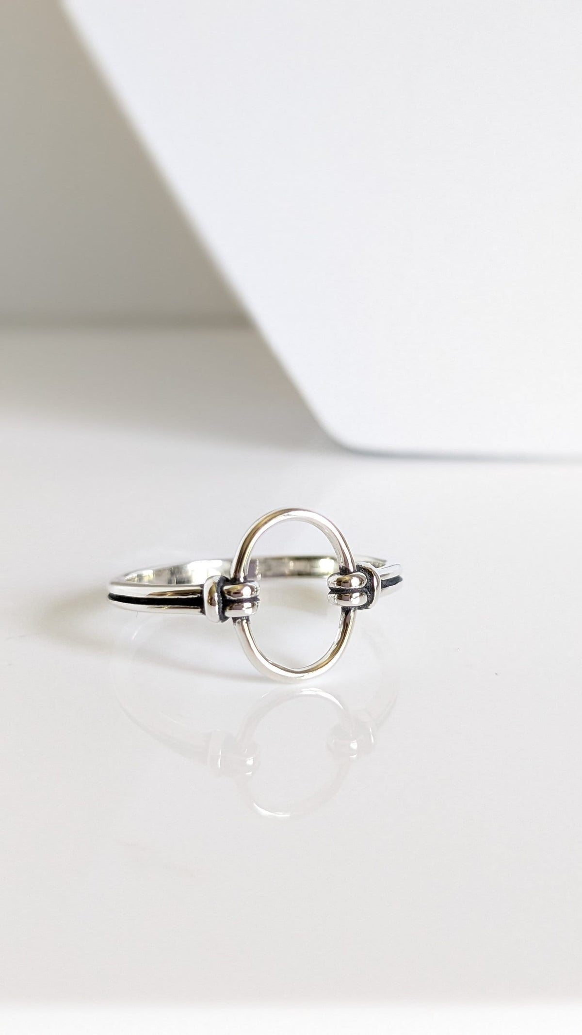 Open Circle Ring – 925 Sterling Silver with 11.1mm Band Width