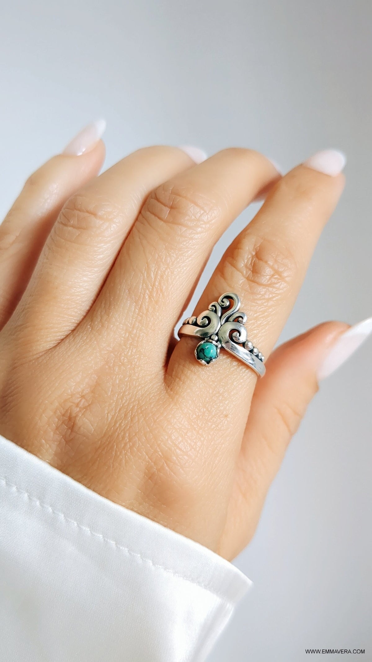 Turquoise Women's Ring – Sterling Silver