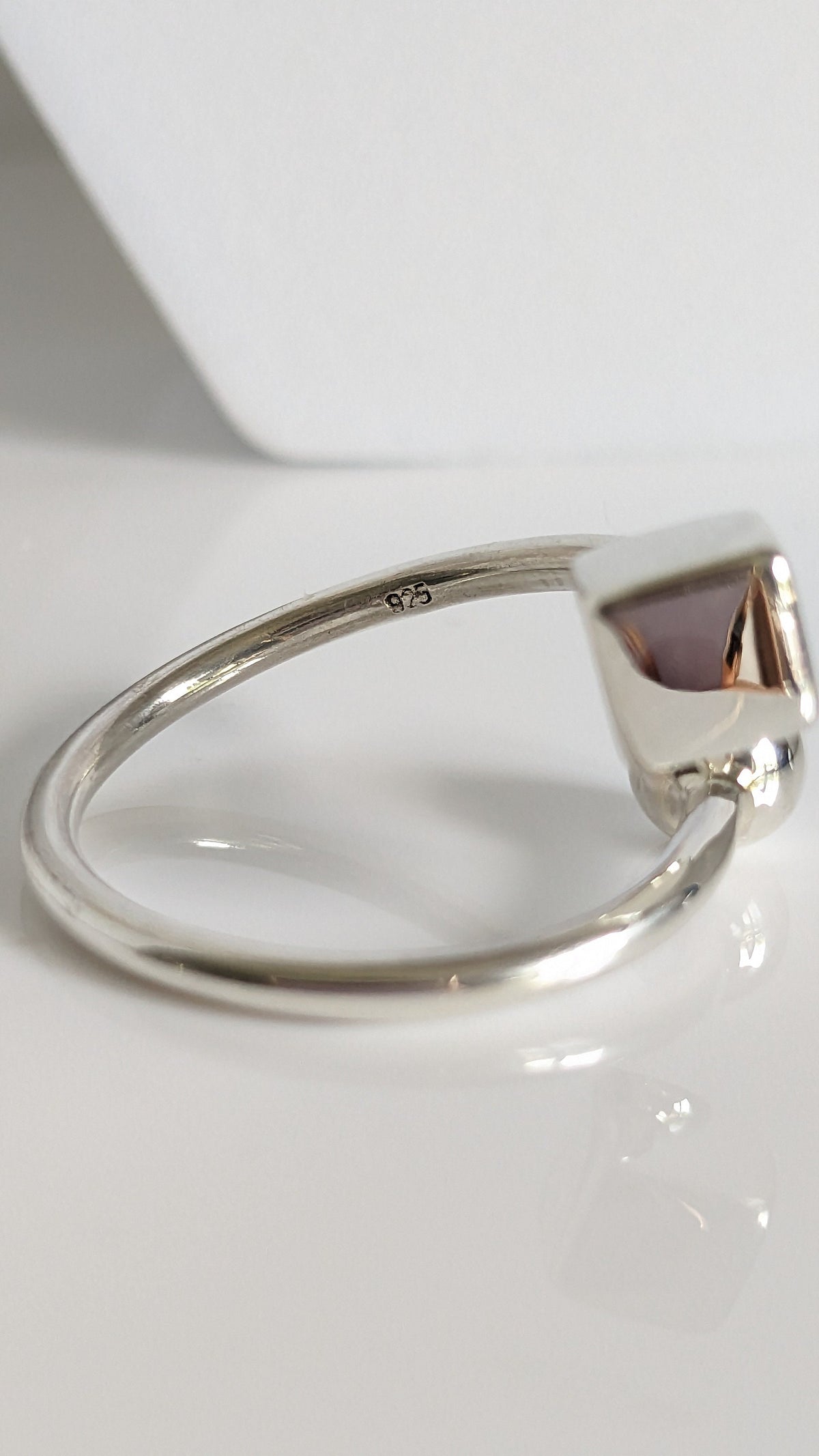 Modern Square Sphere Ring – 925 Sterling Silver