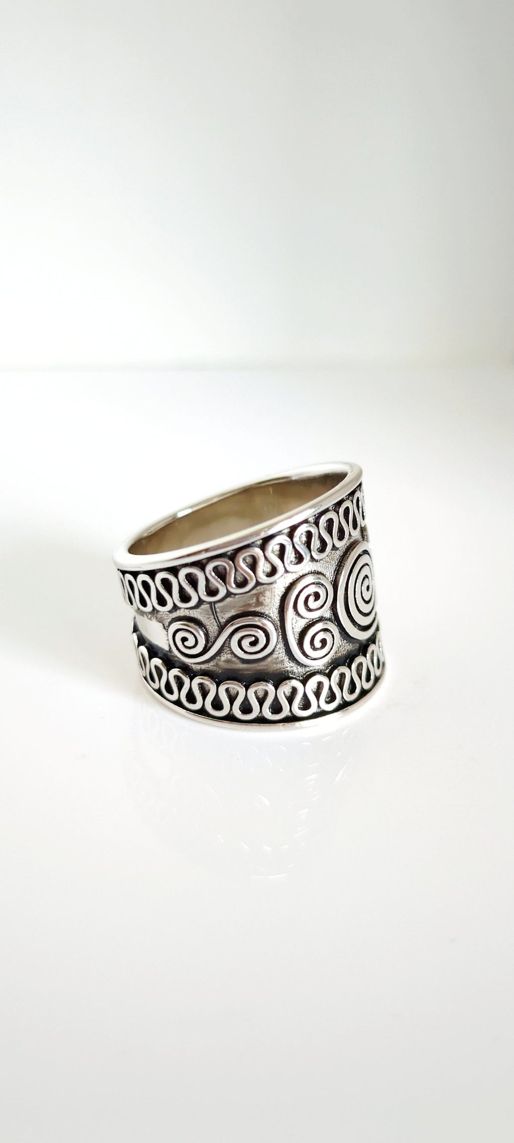 Chunky Ring – 925 Sterling Silver with Oxidized Finish