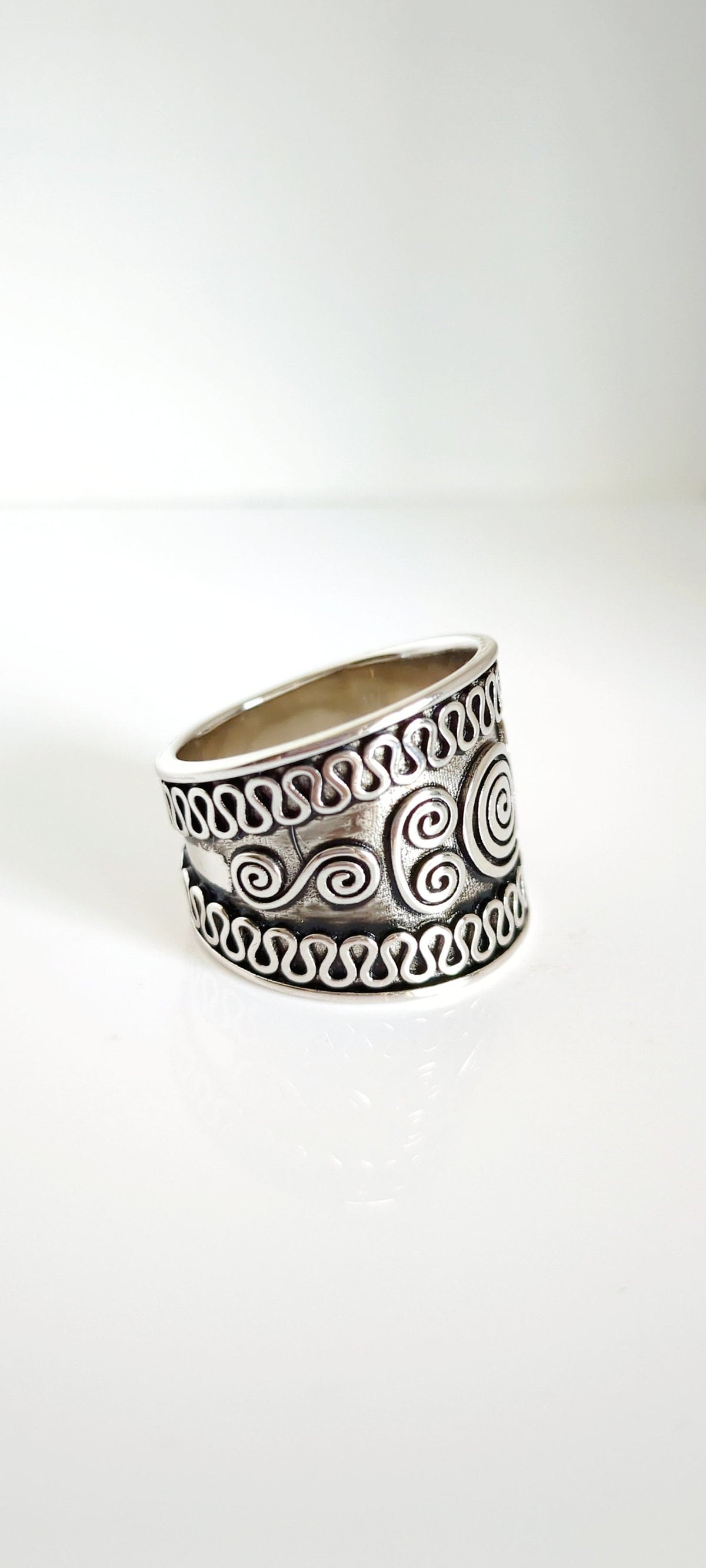 Chunky Ring – 925 Sterling Silver with Oxidized Finish