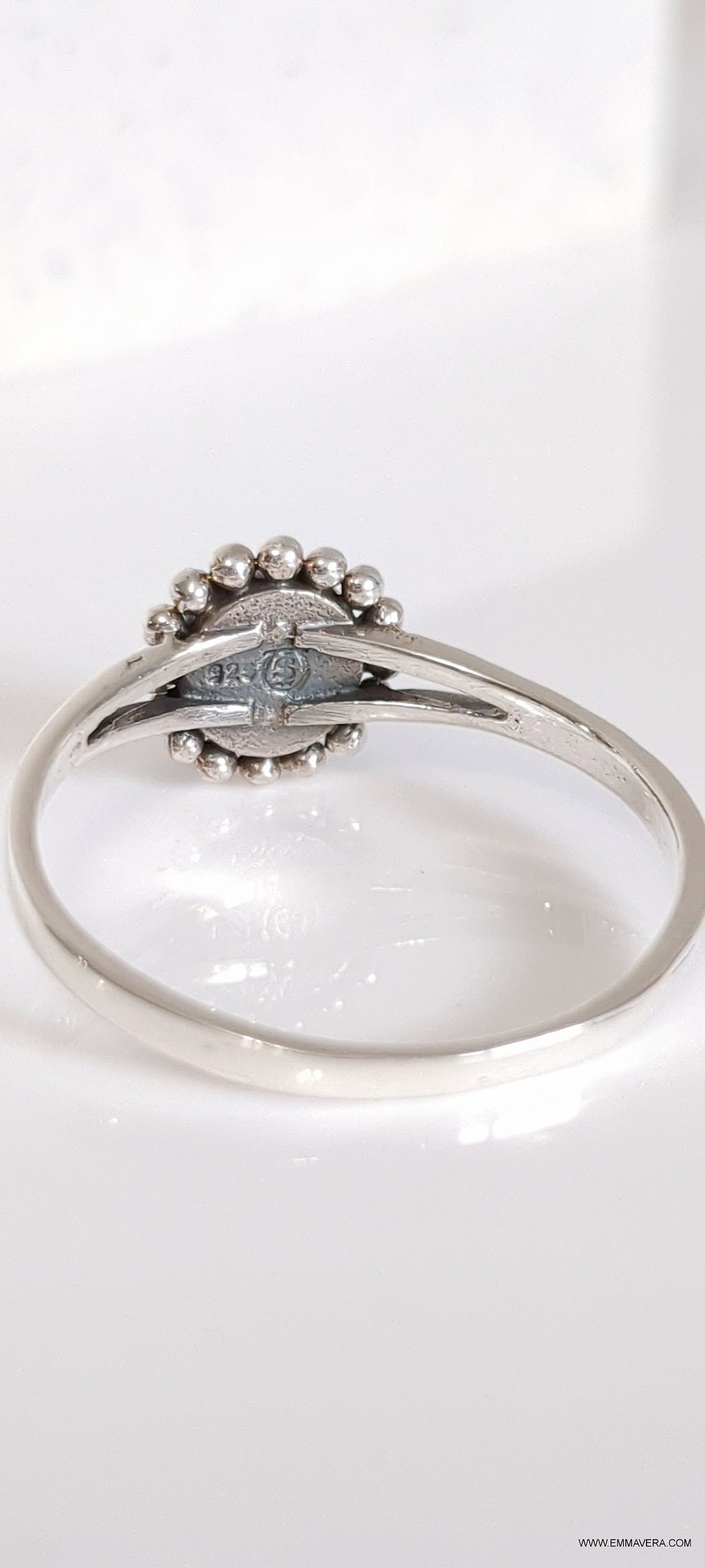 Moonstone Women's Ring – 925 Sterling Silver