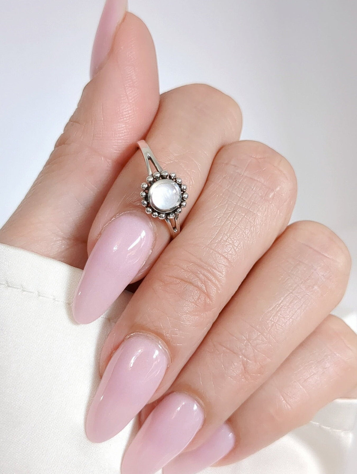 Moonstone Women's Ring – 925 Sterling Silver