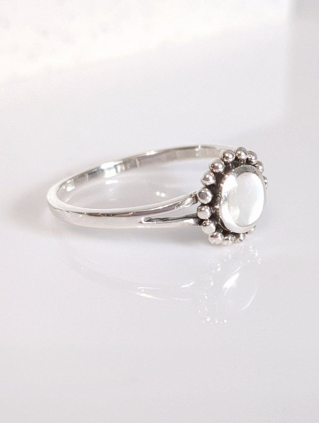 Moonstone Women's Ring – 925 Sterling Silver