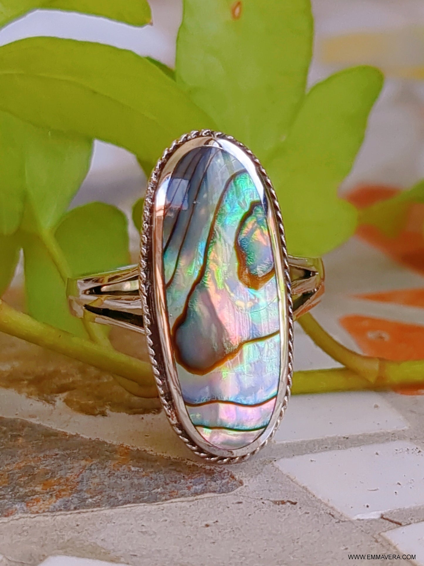 Abalone Ring Ring