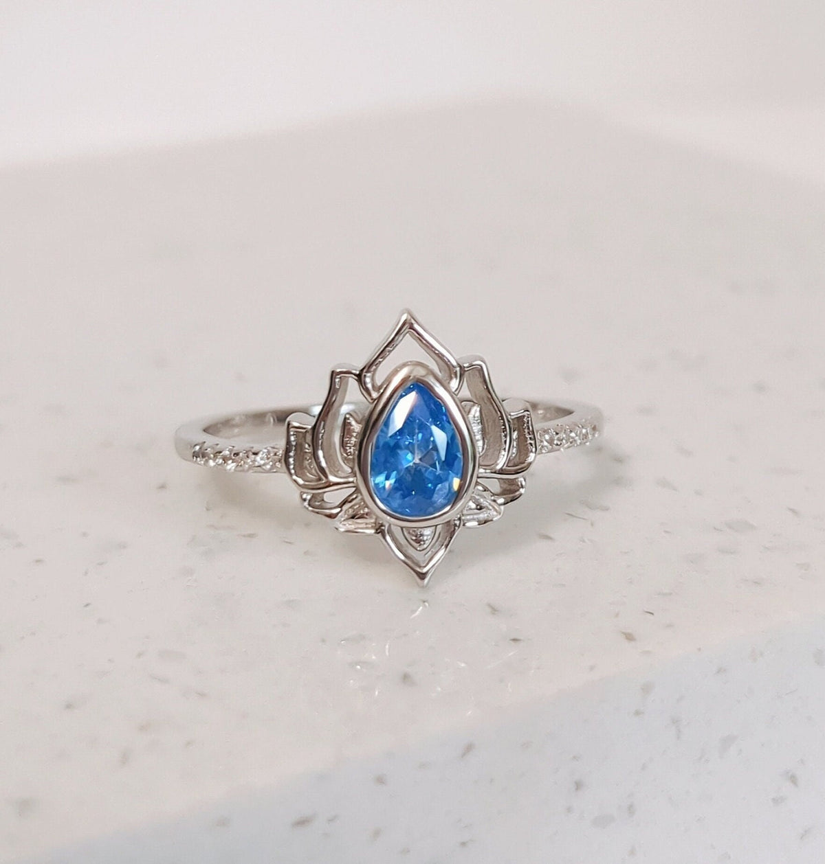 Lotus Ring – 925 Sterling Silver