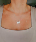 Butterfly Mother of Pearl Pendant – Sterling Silver